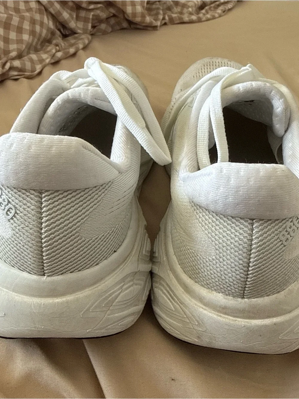 New Balance Women's White Athletic Running Sneakers